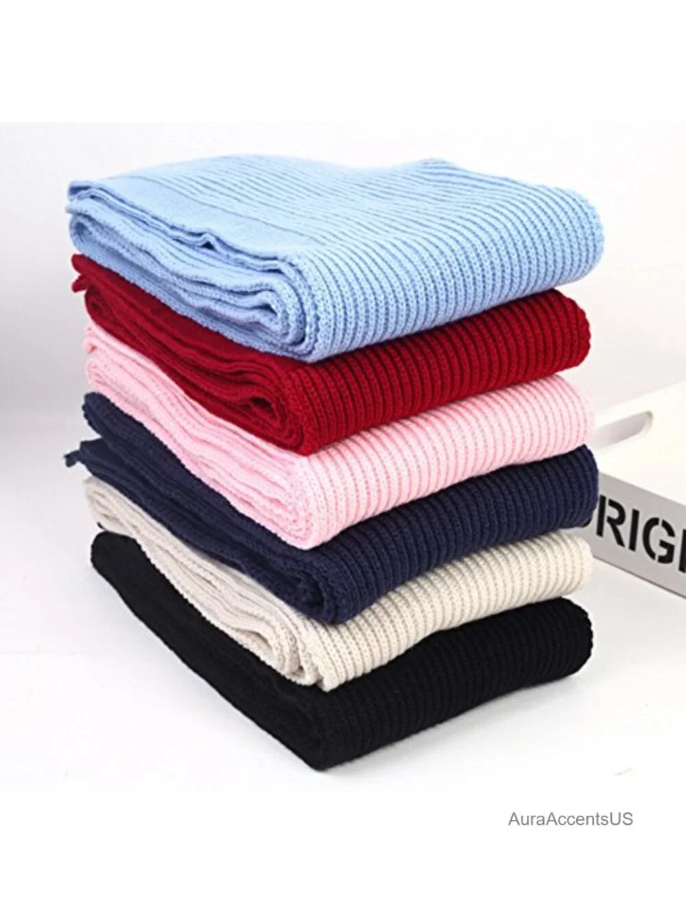 3 in 1 Crochet Knit Hooded Scarf Shawl Women
